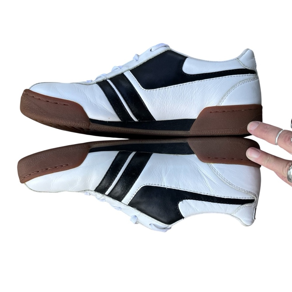 Vintage Diesel Priority Sneakers – White Black Leather Retro Low-Tops Men’s 7.5 - Picture 10 of 10